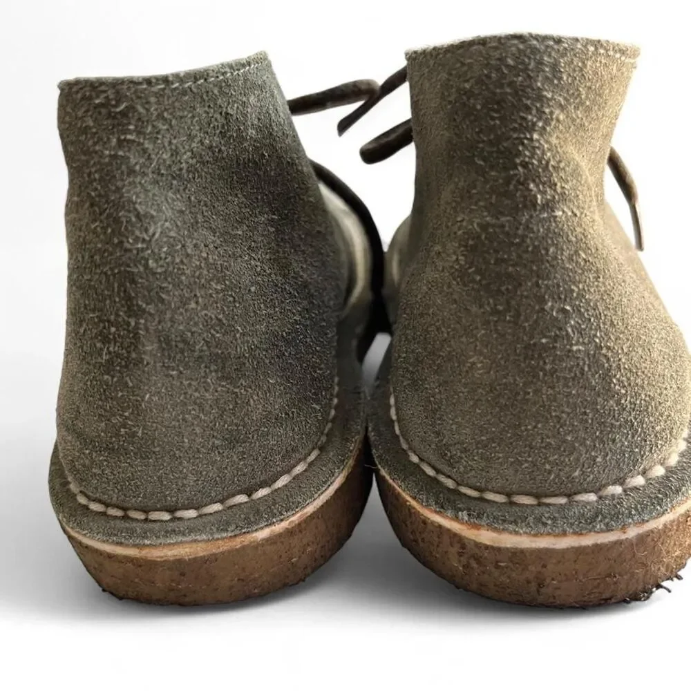 Kid's Green Suede Chukka Boots, Size 12/12.5 (30)
